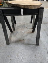 White Oak Wood Cookie #G975 53" x 33"-43" x 2.3" — detail 4 — Oak City Customs
