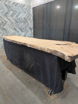 White Oak Live Edge Wood Slab #B941 140" x 27" - 33" x 2.9"