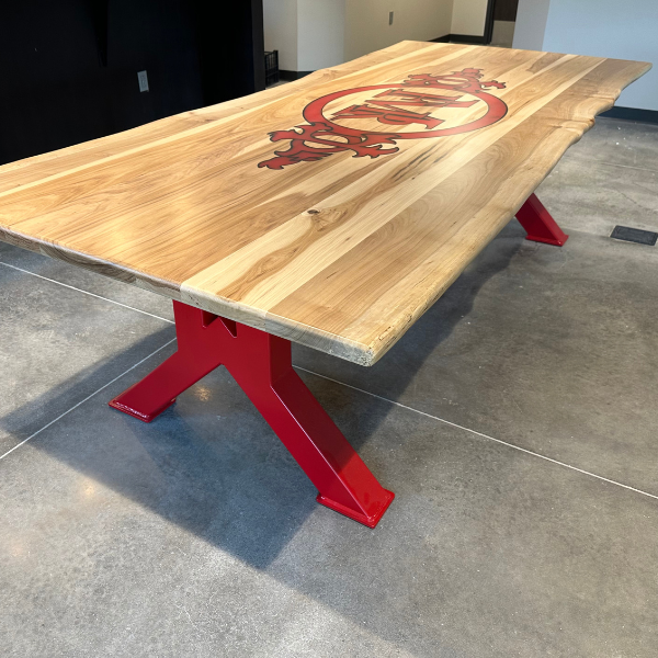 Company Logo Tables | Oak City Customs