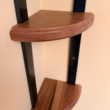 The Strapped Round Corner Shelf
