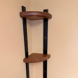The Strapped Round Corner Shelf