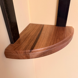 The Strapped Round Corner Shelf