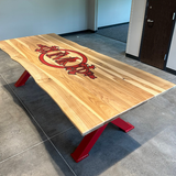 Custom Firehouse Logo Tables