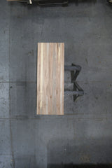 (Pre-Built) Soft Maple Butcher Block Tabletop #PB235 67" x 25" x 1.7" — overhead view — Oak City Customs