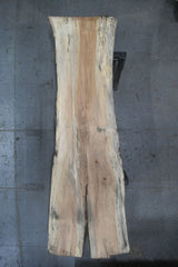 Soft Maple Live Edge Wood Slab #A995 141" x 32"-47" x 3.3" — overhead view — Oak City Customs