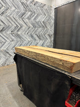 White Oak Live Edge Wood Slab #G883 55" x 20" - 21" x 4.1"