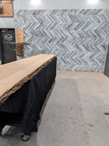 Ash Live Edge Wood Slab #B906 145" x 21" - 24" x 2.2"