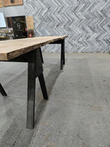 (Pre-Built) Sweet Gum Live Edge Tabletop #PB184 156" x 42" - 49" x 1.9" — detail 2 — Oak City Customs