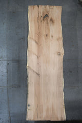 (Pre-Built) Red Oak Live Edge Tabletop #PB238 150" x 42" - 47" x 2.1" — overhead view — Oak City Customs