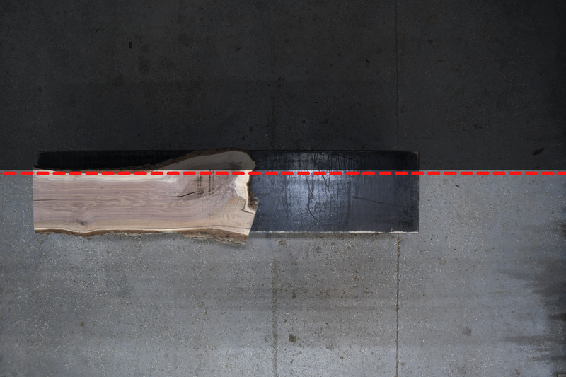 Walnut Slab #F537 65" x 16" - 23" x 1.8"