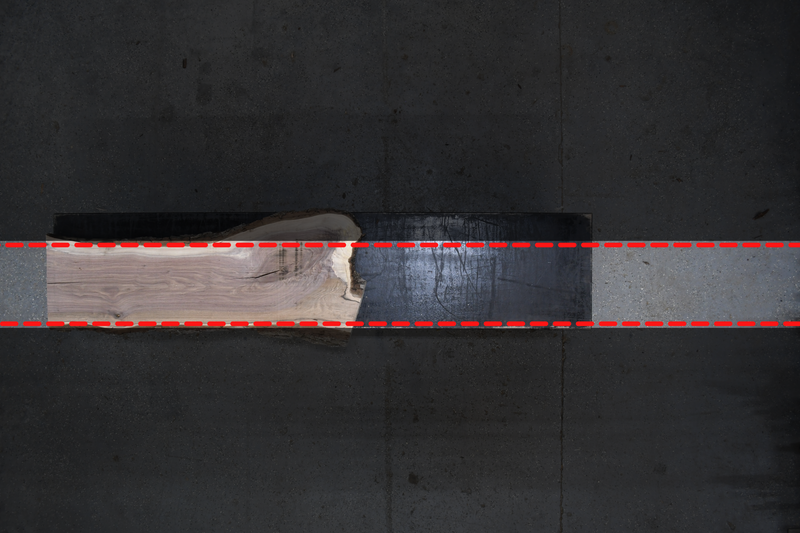 Walnut Slab #F537 65" x 16" - 23" x 1.8"