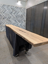 Ash Live Edge Wood Slab #E907 146" x 18" - 19" x 2.2"