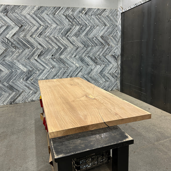 (Pre-Built) Red Oak Classic-Cut Tabletop #PB042 101" x 38" x 2.0"