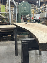Soft Maple Live Edge Wood Slab #A995 141" x 32"-47" x 3.3" — detail 2 — Oak City Customs