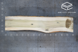 Poplar Live Edge Wood Slab #FWX562 142" x 27" - 31" x 2.0"