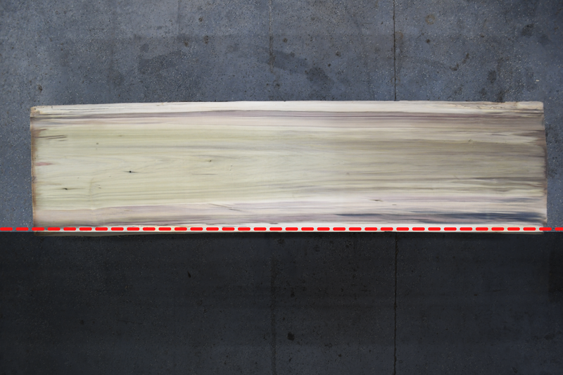 Poplar Slab #FWX570 149" x 37" - 38" x 2.5"