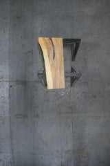 Parota Live Edge Wood Slab #F967 48" x 18"-23" x 2.6" — overhead view — Oak City Customs