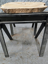 White Oak Wood Cookie #G976 45" x 36"-43" x 2.3" — detail 2 — Oak City Customs