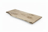 (Pre-Built) White Oak Live Edge Tabletop #PB186 76" x 24" - 31" x 1.8" — staged 1 — Oak City Customs