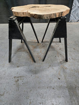 White Oak Wood Cookie #G978 49" x 34"-47" x 2.4" — detail 4 — Oak City Customs