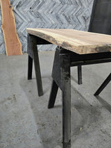Red Oak Live Edge Wood Slab #C984 54" x 30"-35" x 2.2" — detail 1 — Oak City Customs