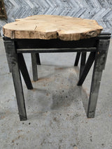 White Oak Wood Cookie #G975 53" x 33"-43" x 2.3" — detail 2 — Oak City Customs
