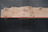 Red Oak Live Edge Wood Slab #A962 204" x 27" -  43" x 3.3"