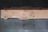 Red Oak Live Edge Wood Slab #A962 204" x 27" -  43" x 3.3"
