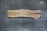 White Oak Live Edge Wood Slab #B960 111" x 23" - 26" x 2.3"