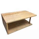 The Lockwood Solid Ash Waterfall Coffee Table | Oak City Customs