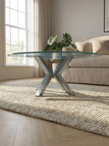 Stainless Steel Blowing Rock Coffee Table Base — One of One