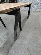 (Pre-Built) Sweet Gum Live Edge Tabletop #PB195 145" x 41" - 43" x 2.0" — detail 2 — Oak City Customs