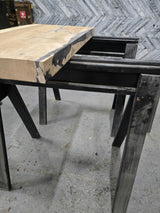 Parota Live Edge Wood Slab #D966 48" x 18"-25" x 2.8" — detail 2 — Oak City Customs