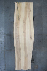 (Pre-Built) Ash Live Edge Tabletop #PB200 151" x 34" - 46" x 1.8" — overhead view — Oak City Customs