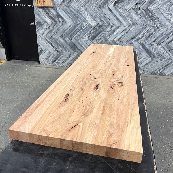 (Pre-Built) Rustic Oak Butcher Block Tabletop #PB029 73" x 21" x 2.0"