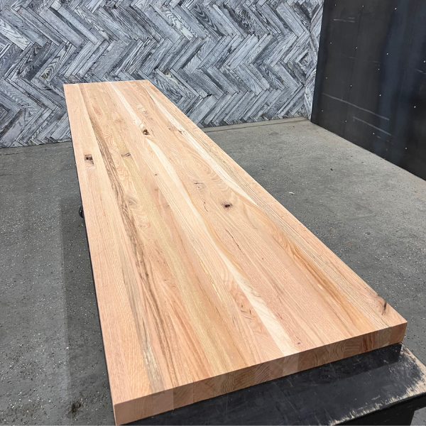 (Pre-Built) Rustic Oak Butcher Block Tabletop #PB032 106" x 23" x 2.0"