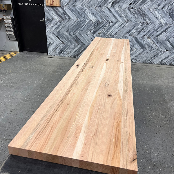 (Pre-Built) Rustic Oak Butcher Block Tabletop #PB032 106" x 23" x 2.0"