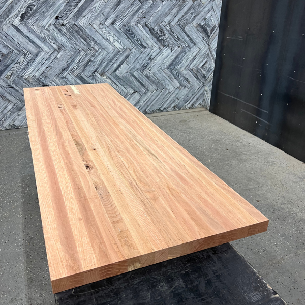 (Pre-Built) Rustic Oak Butcher Block Tabletop #PB035 90" x 30" x 2.0"