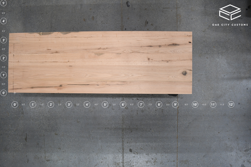 (Pre-Built) Red Oak Classic-Cut Tabletop #PB128 120