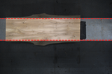 (Pre-Built) White Oak Live Edge Tabletop #PB135 108" x 36" - 46" x 2.1"