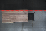 (Pre-Built) Walnut Live Edge Tabletop #PB145 92" x 43" - 44" x 2.5"