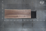 (Pre-Built) Walnut Live Edge Tabletop #PB146 92" x 28" - 31" x 2.2"