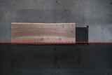 (Pre-Built) Walnut Live Edge Tabletop #PB146 92" x 28" - 31" x 2.2"