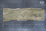 (Pre-Built) Poplar Live Edge Tabletop #PB147 146" x 38" - 51" x 2.0"
