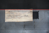 (Pre-Built) Soft Maple Live Edge Tabletop #PB150 91" 38"-43" x 1.3"