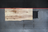 (Pre-Built) Soft Maple Live Edge Tabletop #PB157 94" 39"-44" x 2.1"