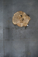 White Oak Wood Cookie #G980 49" x 39"-44" x 2.5" — overhead view — Oak City Customs