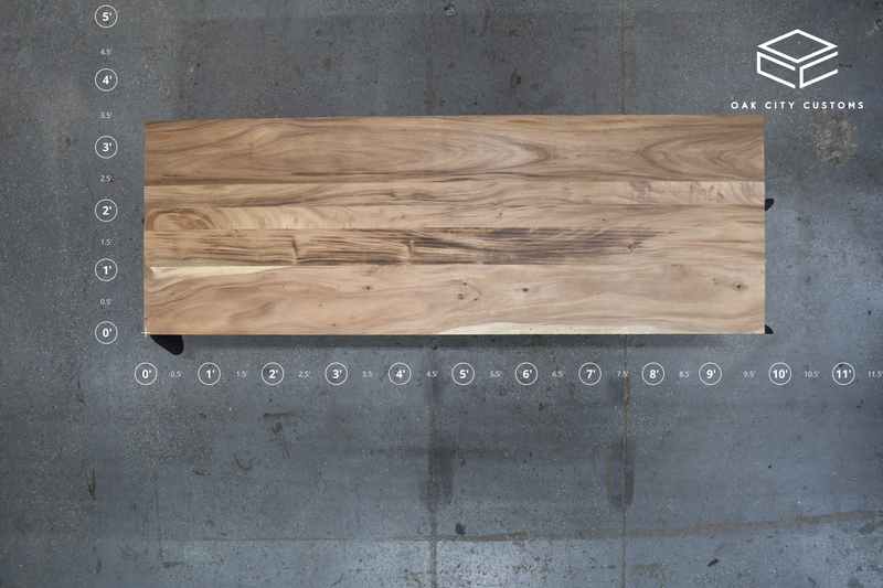 Monkey Pod #PB169 Prebuilt Tabletop | Kiln Dried | Oak City Customs
