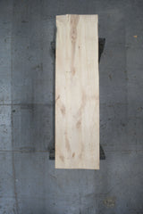 (Pre-Built) Soft Maple Classic Cut Tabletop #PB211 114" x 31" x 1.9" — overhead view — Oak City Customs