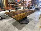 Rainbow Poplar Conference Table and Custom Base